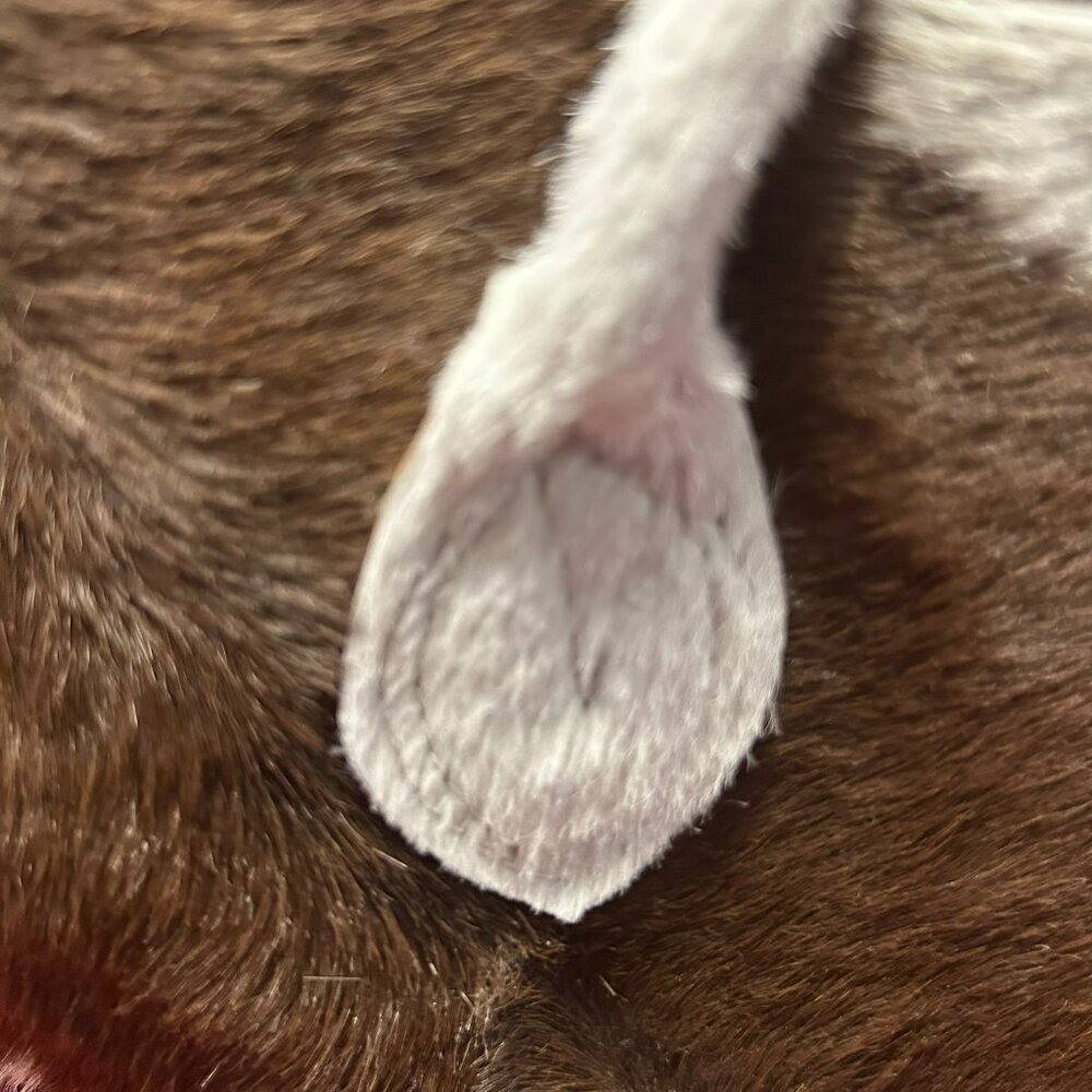 Custom Made Cowhide Zip Tote Bag ✨ Brown & White - Picture 5 of 11